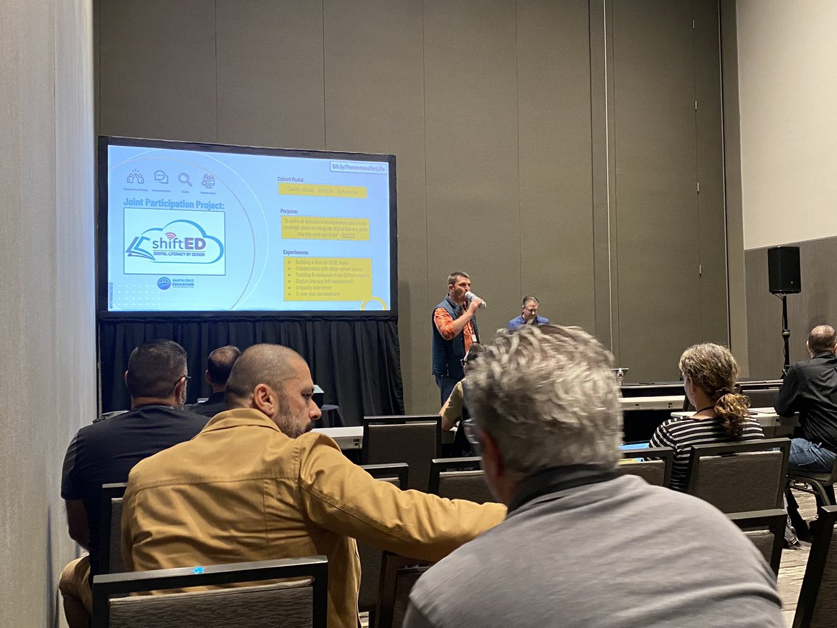 Super #exCITEd to see @amalong sharing about #shiftEDCA at his session at #CITE2023  and how it helped bridge the divide between #IT and #EdTech ⭐️ 🖥️ #digitalliteracyambassadors