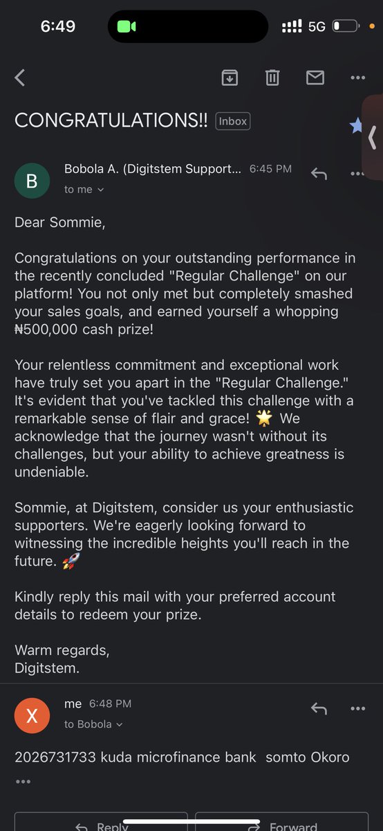 sommibabe's tweet photo. @digitstem Thank you for this great opportunity that you’ve used to empower lives💕 smashing the next challenge soon ✨ https://t.co/wTD0qVin2l