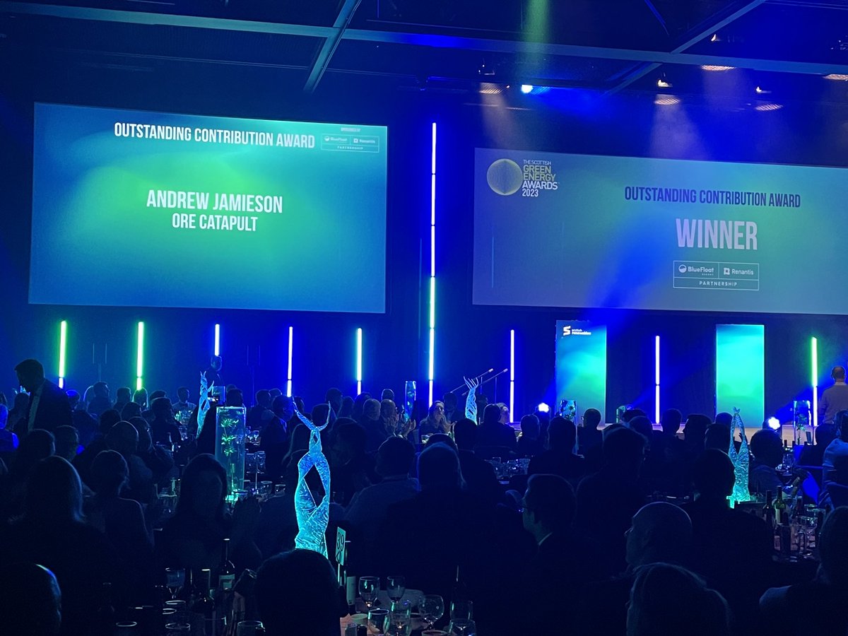 Genuinely proud and delighted to see my boss of 10 years, Andrew Jamieson, recognised for his outstanding contribution to the renewable energy industry. Truly deserving #sgea23