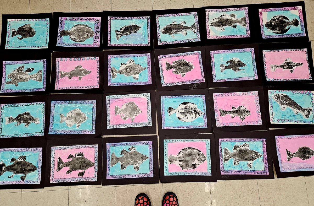 JuliaPrietoArt's tweet image. Proud art educator 🫡 here. 3rd grade mixed media Gyotaku are 🤩. 5th grade mixed media Still Lifes are coming along &amp;amp; 4th grade making progress with their mixed media Blue Plates. #BecauseWeNeedMoreArt #arteducator @TownCountryES @HCPSArtEd @HCPSElemRegion2