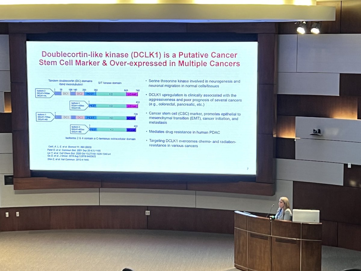 rramesh77315828's tweet photo. Dr. Bethany Hannafon discussing DCLK1 in drug resistance in ovarian cancet https://t.co/KhZpsqmM9c