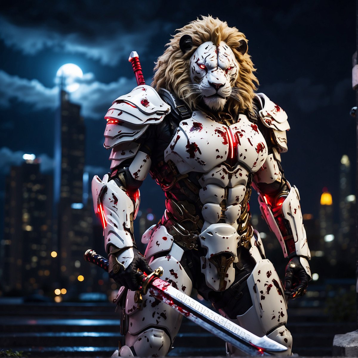 A #DarkLion a day. 🦁
11 days left till the invasion! ⚠️
This one just swept the #cybercubs floor for you. 😈🩸

#ManeCity #loadedlions <a href="/LoadedLions_CDC/">Loaded Lions</a>