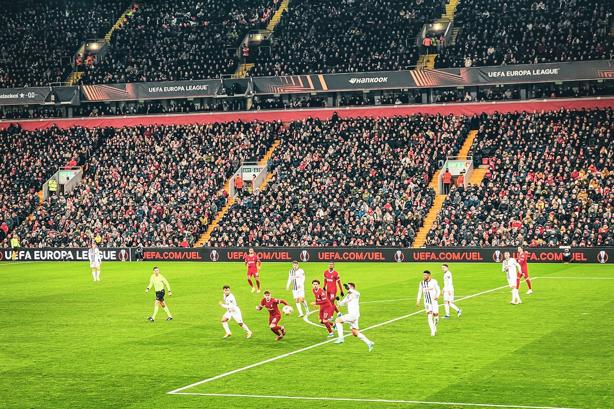 #UEL at #Anfield tonight. Liverpool scored four past Austrian side #LASK to win the group. 

#LFCASK #LFC #RedTogether #GemeinsamSindWirLASK #groundhopping