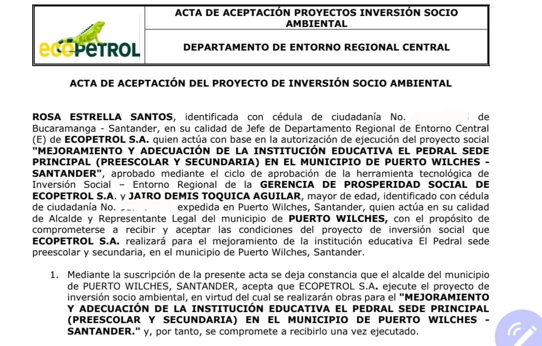 JairoToquica's tweet photo. ✅ ️MEJORA
Y ADECUACIÓN DE LA INSTITUCIÓN EDUCATIVA EL PEDRAL SEDE PRINCIPAL 
PREESCOLAR Y SECUNDARIA

✅️ MEJORA Y ADECUACIÓN COLEGIO AGROPECUARIO PUENTE SOGAMOSO 
SEDE PRINCIPAL

✅️ MEJORA D LAS INST EDU. SAN PEDRO CLAVER KM 16 y LA AURORA KM8 @ECOPETROL_SA https://t.co/n0FsJUv78l