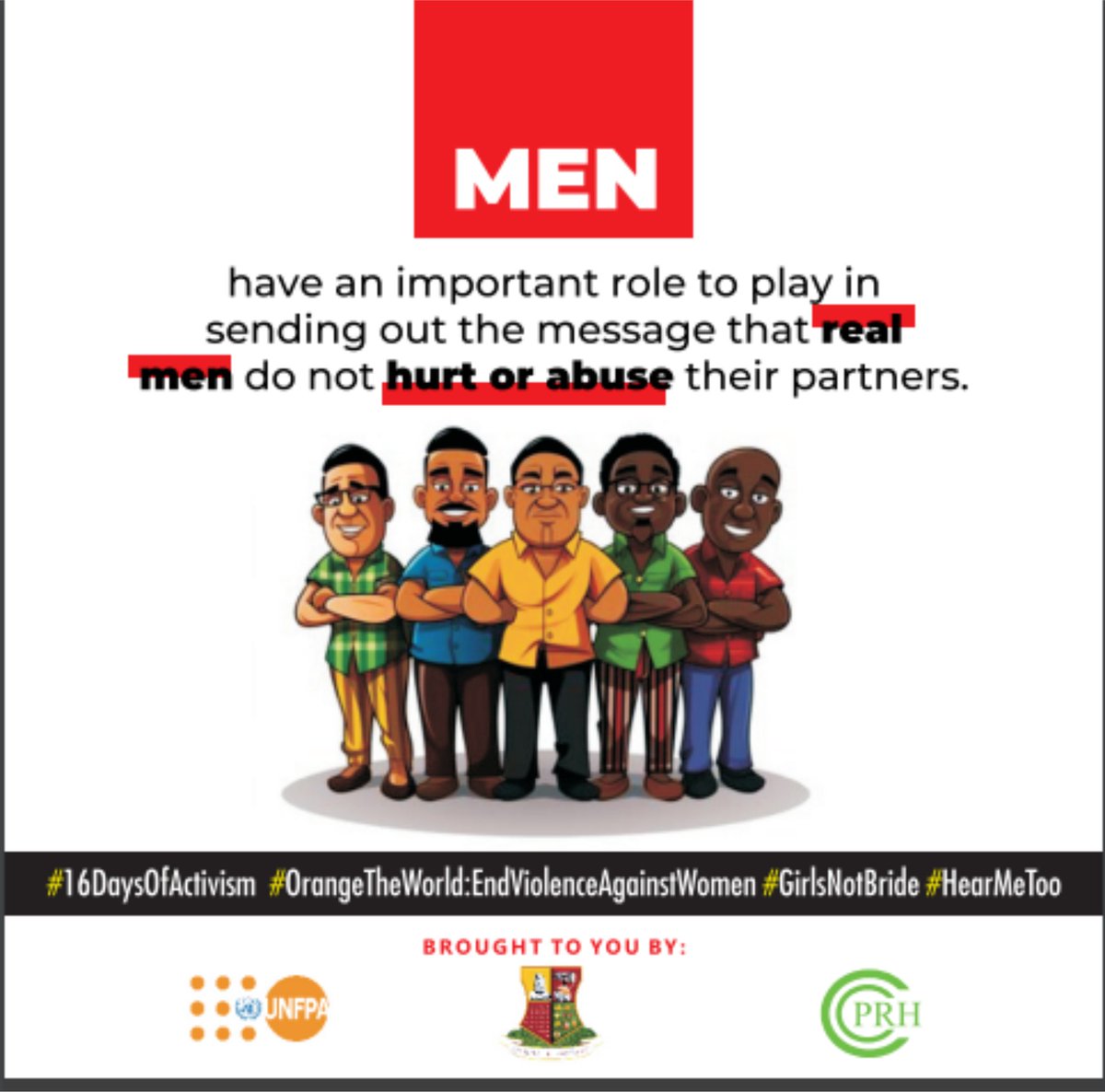 When men leads the way in the fight against Violence Against Women and Girls the fight becomes more formidable. Dear men, let's raise our voice! #BreakTheSilence #EndFGM #16DaysOfActivism @AyodejiUzoma @cprh5 @UNFPANigeria @youthspeakloud @acthubafrica @criticalpathng