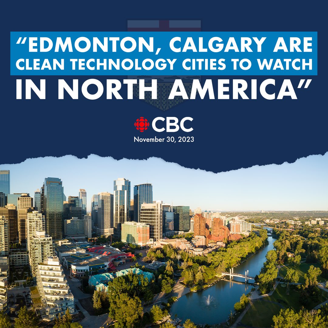 I am so incredibly proud of the ingenuity and determination that can be found across Alberta, including in our two major cities.

We are building opportunities for the future right here and are also growing our reputation as a clean energy and technology juggernaut. 

Let's keep