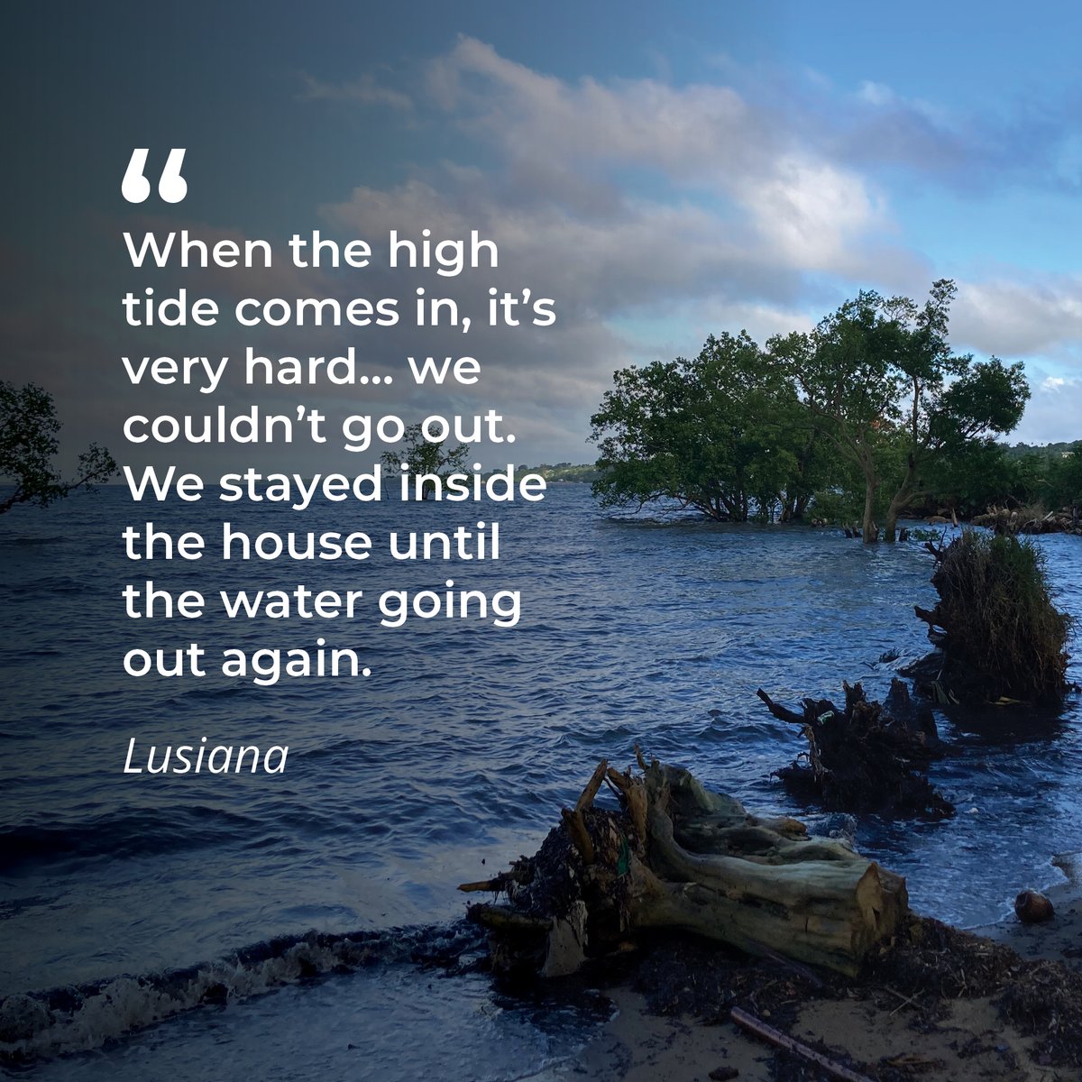 Lusi's low-lying village is already feeling the strain of rising seas. As the climate crisis worsens, it's essential to include people with disabilities in disaster risk reduction to ensure no one is left behind. Read more about it here bit.ly/47nnW76