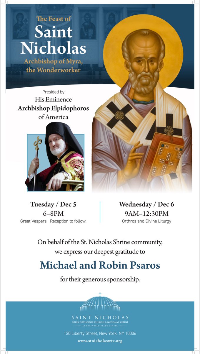 Saint Nicholas WTC (@stnicholaswtc) on Twitter photo 