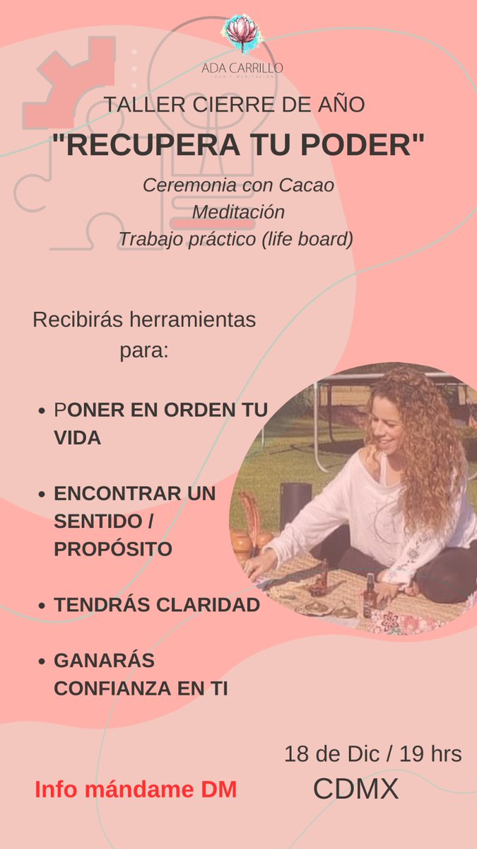 AdaCarrillo's tweet photo. Cerrar ciclos es idéntico a limpiar tu alacena; si sigues comiendo lo que ya caducó, te vas a intoxicar 🤮

⚠️Te espero para cerrar el año en este taller en dónde voy a darte herramientas para soltar y construir lo que SÍ quieres. ⚠️ 

💥Mándame DM para info 💥 https://t.co/IOrF2Q9W9d