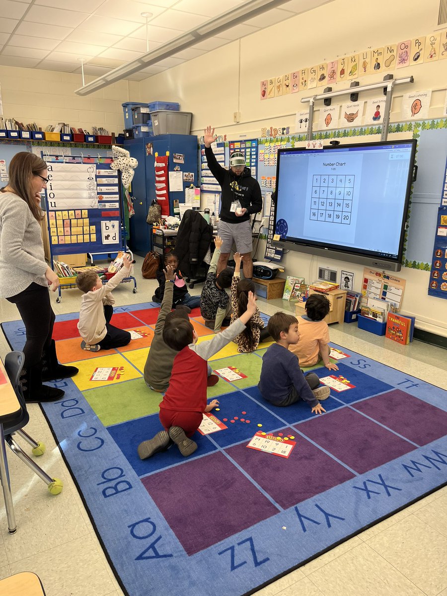 MAS_PhysEd's tweet photo. Special thanks to Mrs. Amato and Mrs. Lotito for inviting Coach Sofos in as a special guest host for Bingo! https://t.co/r43zGyY7u5