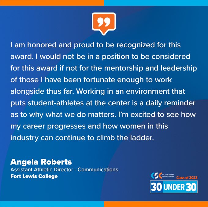 angieindigo's tweet photo. Honored to be recognized as a #CSC30Under30 recipient! https://t.co/qwBddosAsG