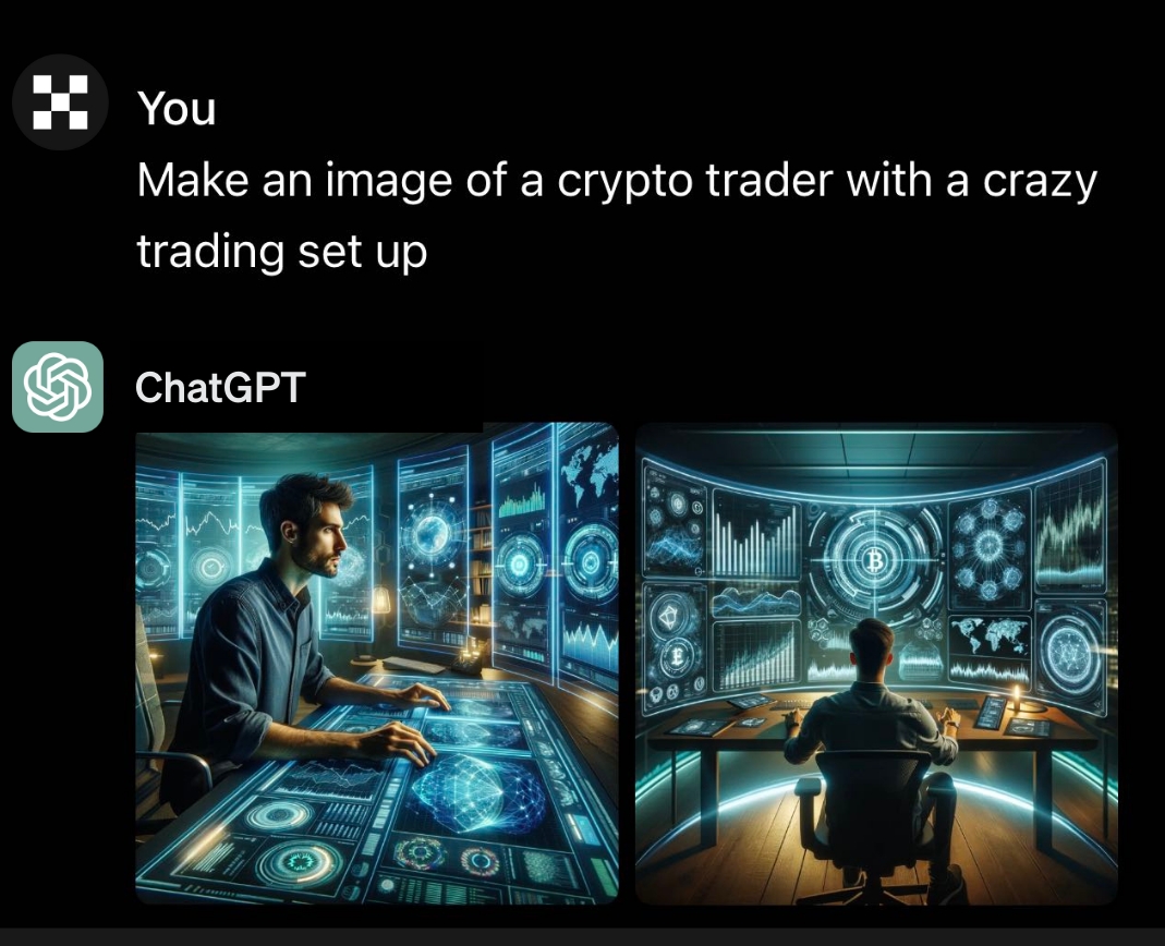okx's tweet photo. For every 100 likes this tweet gets, we’ll ask AI to make this trading setup crazier… https://t.co/RLMvLRqRu4