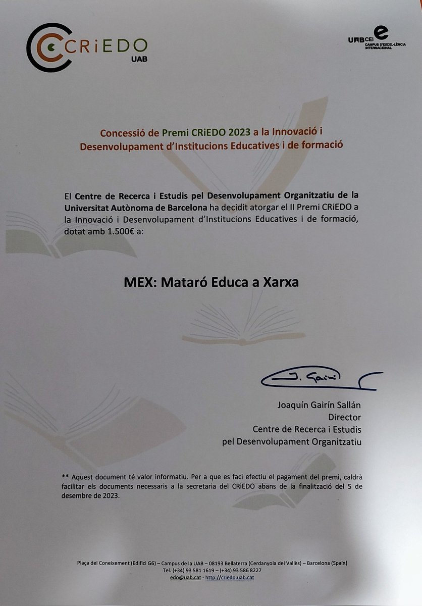 MEX - Mataró Educa en Xarxa tweet media