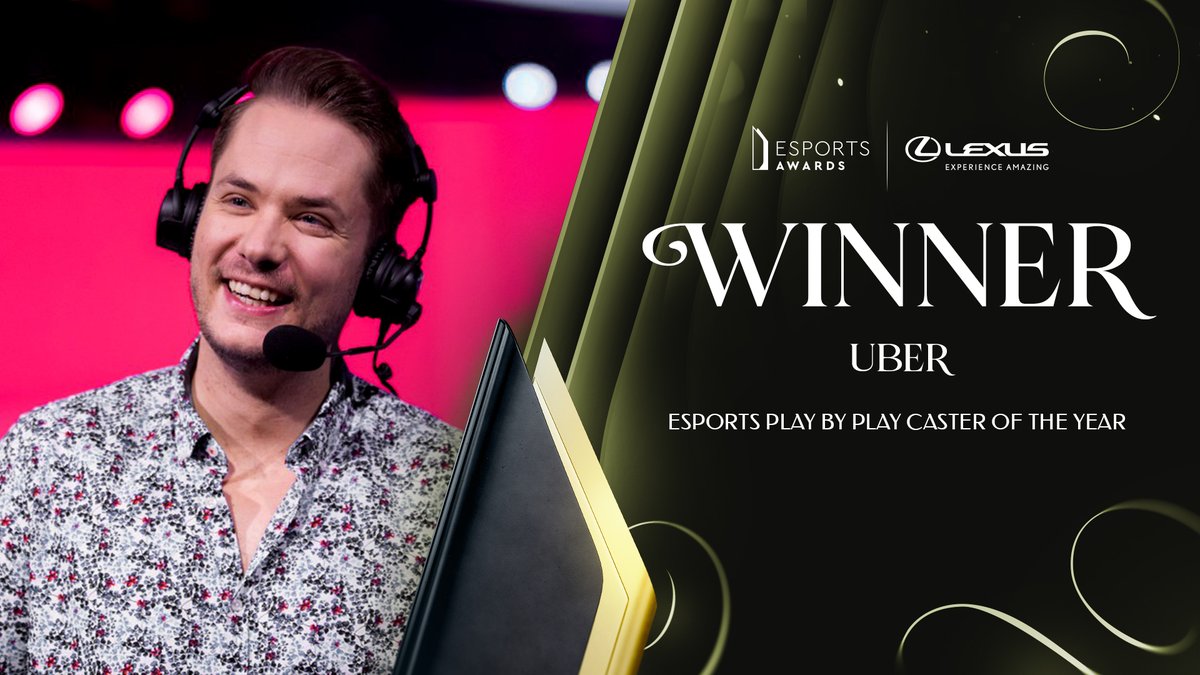 The winner of the Esports Play by Play Caster of the Year award is... 

@UberShouts

CONGRATULATIONS! 🏆

#EsportsAwards2023