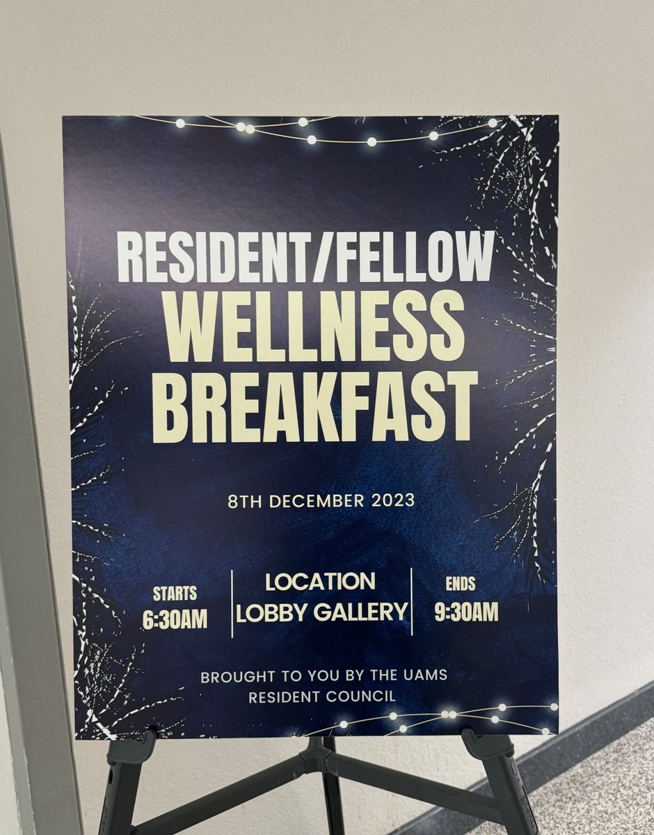DrRoopaRam's tweet photo. Calling all residents and fellows @UAMSRadiology @uams_ir #wellnessiskey #freefood https://t.co/iRCKSTpnNl