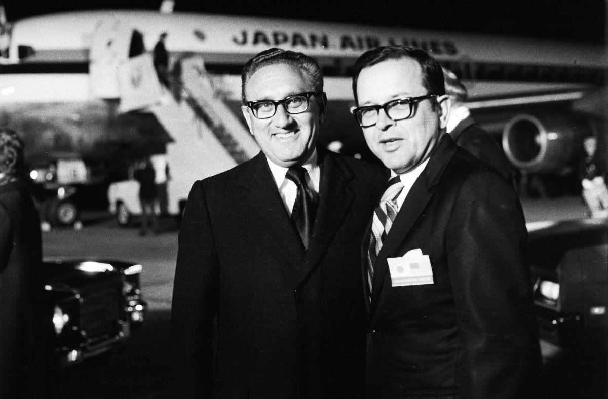 TedStevensFndn's tweet photo. The Ted Stevens Foundation and family were saddened to learn of the passing of Dr. Henry Kissinger.  Renowned for his intellect, strategic vision, and diplomacy, Dr. Kissinger transformed U.S. foreign policy. We offer our sincerest condolences to the extended Kissinger family. https://t.co/5aPqG7m4K6