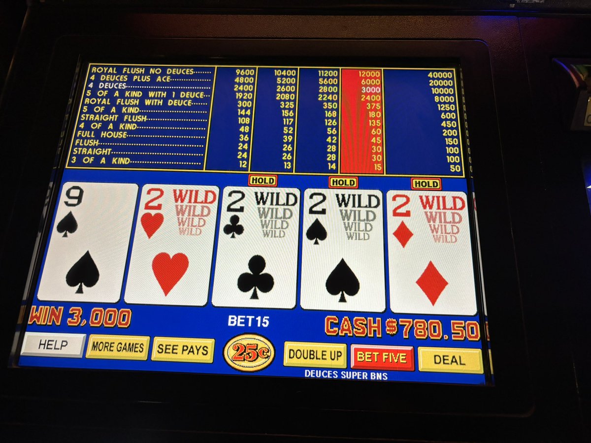 Videopoker.com My wife hit this the other night at Dotty’s. $40 in, $800 out.🫡🃏 # ...