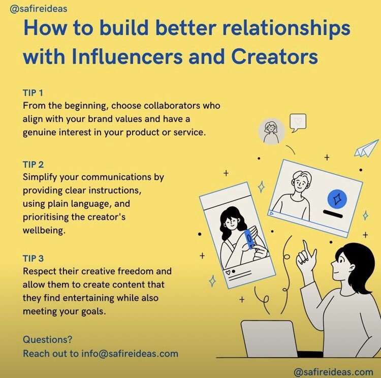 safireideas's tweet image. Unlocking the secrets to influencer and creator collaborations! 🔒✨ Building meaningful connections that go beyond the screen.💫 #InfluencerPartnerships #CreatorCollaboration #career #creatorseconomy #christmas #holidayseasons #decembersale #safireideas #affordablemarketing