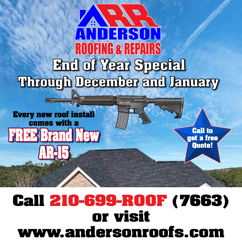 anderson_roofs's tweet photo. #FREE AR15 with every new roof purchase on your home through the end of the year. Bring in the #newyear right with a new AR15 for replacing your roof with Anderson Roofing and Repairs. Call us today for more details https://t.co/pO0MTGFYKB