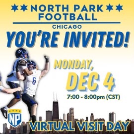 Wesley Young (@wesleyyoung05) on Twitter photo I’m proud to announce that I was invited to north park virtual visit
<a href="/NPUFootball/">North Park Football</a> <a href="/SEUFireFootball/">Southeastern Football</a> <a href="/WarnerUFootball/">Warner Football</a> <a href="/GWUFootball/">Gardner-Webb Football</a>
<a href="/coachjdowning62/">John Downing</a> I’m proud to announce that I was invited to north park virtual visit
<a href="/NPUFootball/">North Park Football</a> <a href="/SEUFireFootball/">Southeastern Football</a> <a href="/WarnerUFootball/">Warner Football</a> <a href="/GWUFootball/">Gardner-Webb Football</a>
<a href="/coachjdowning62/">John Downing</a>