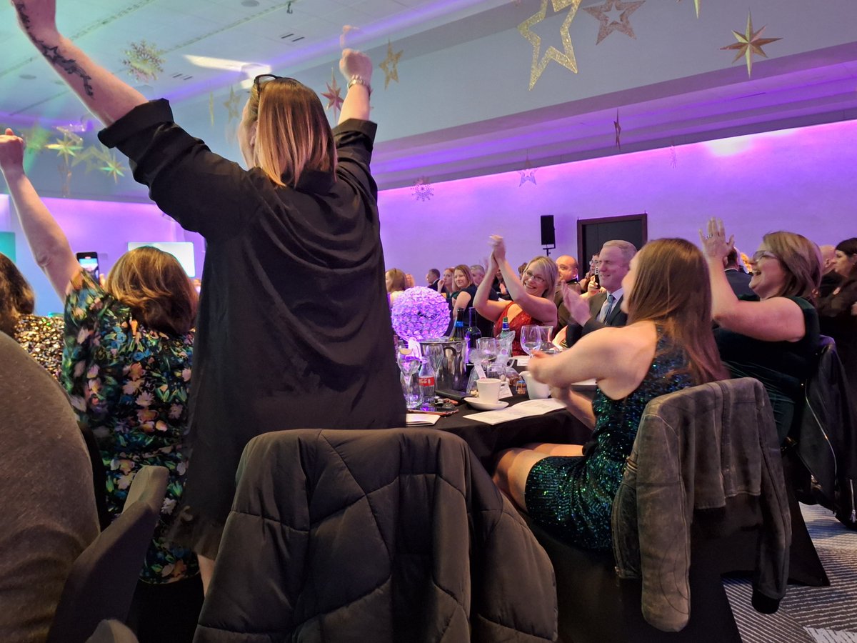 JuliaS2907's tweet photo. What an amazing night for @WestLoCollege at the @ColDevNet awards. So proud of our own college community but also the whole college sector for the impact we all make. Such a great night and only sadly only a handful of pictures 🥰 https://t.co/rGUiZ5J2wm