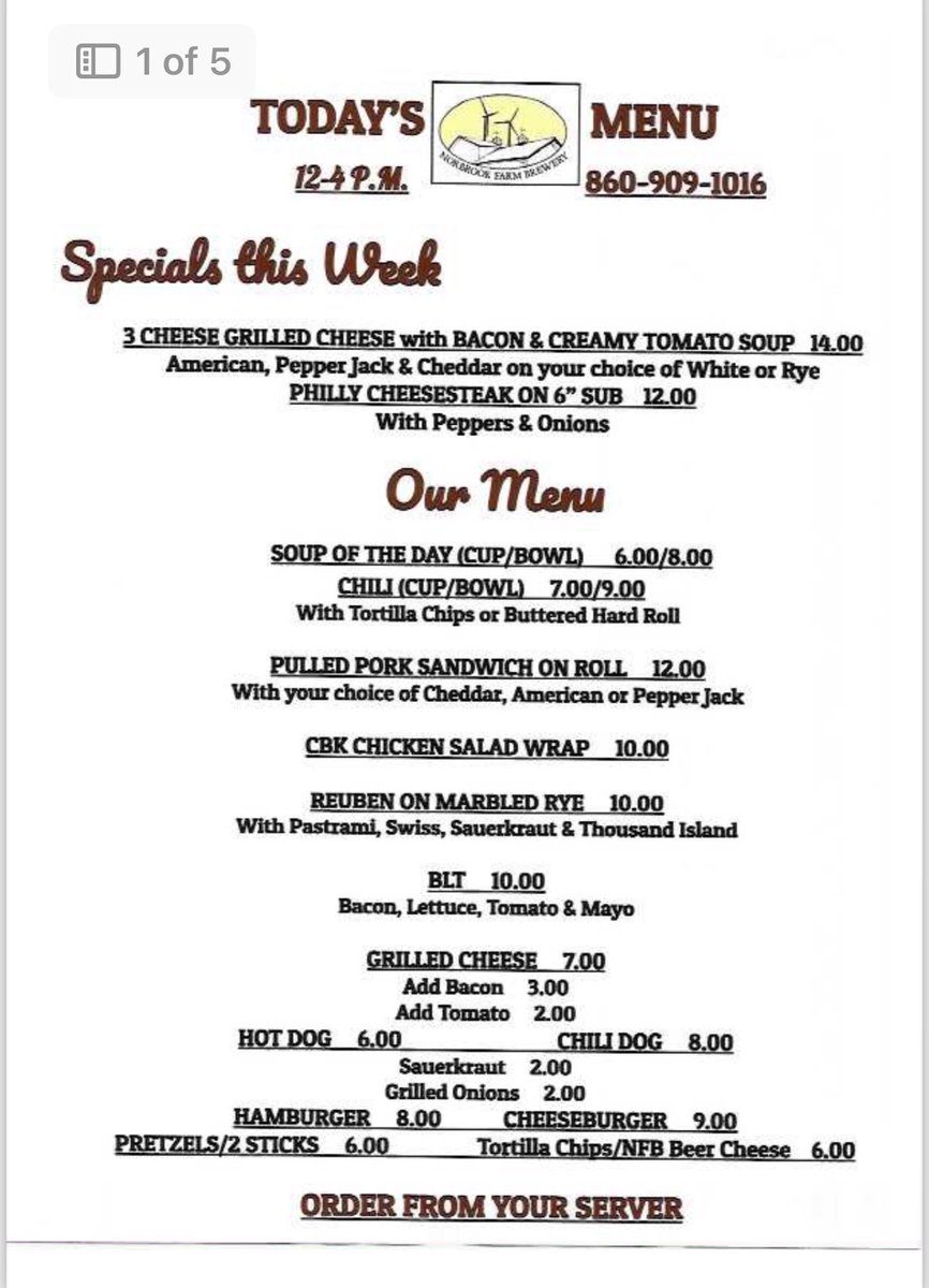 NorbrookFarm's tweet photo. Happenings this week:

🍻 Thursday night jam session with our local musician friends.

🍻 Friday night Trivia with Big Boy Trivia (bring your team)

🍻 Saturday grill menu, pizza after 4:00 and the Substitutes 4-7!

🍻 Sunday: Nibbles and Noms food truck and Robert Fullerton 2-5! https://t.co/ln4AQxOMJN