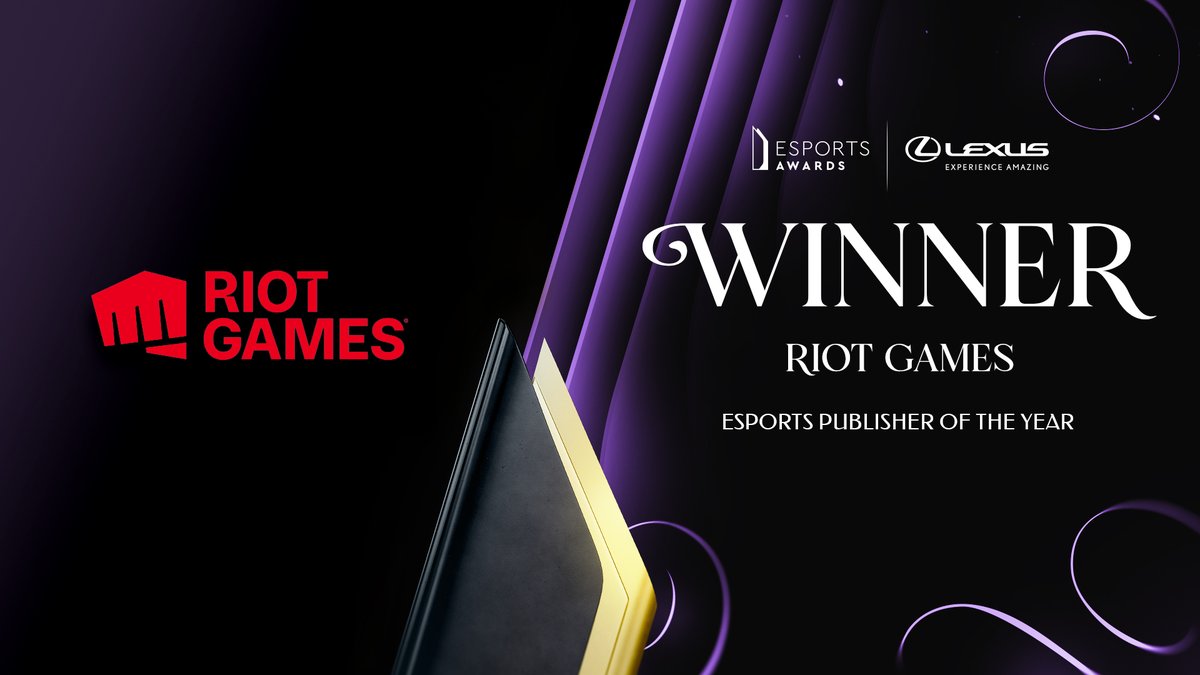 Valorant and League of Legends publisher Riot Games wins Publisher of the  Year at Esports Awards 2022