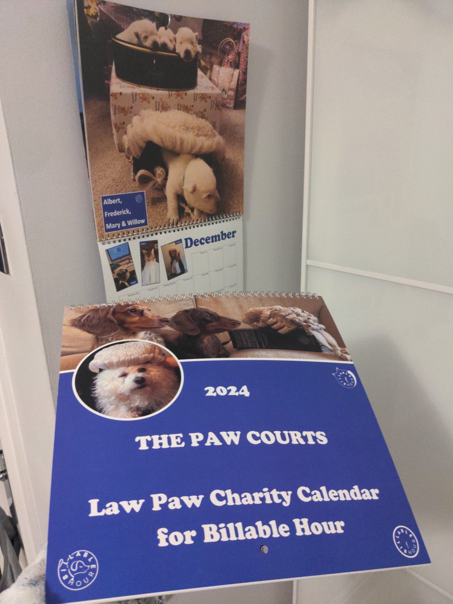 My @LawPawCalendar arrived today! 🥰