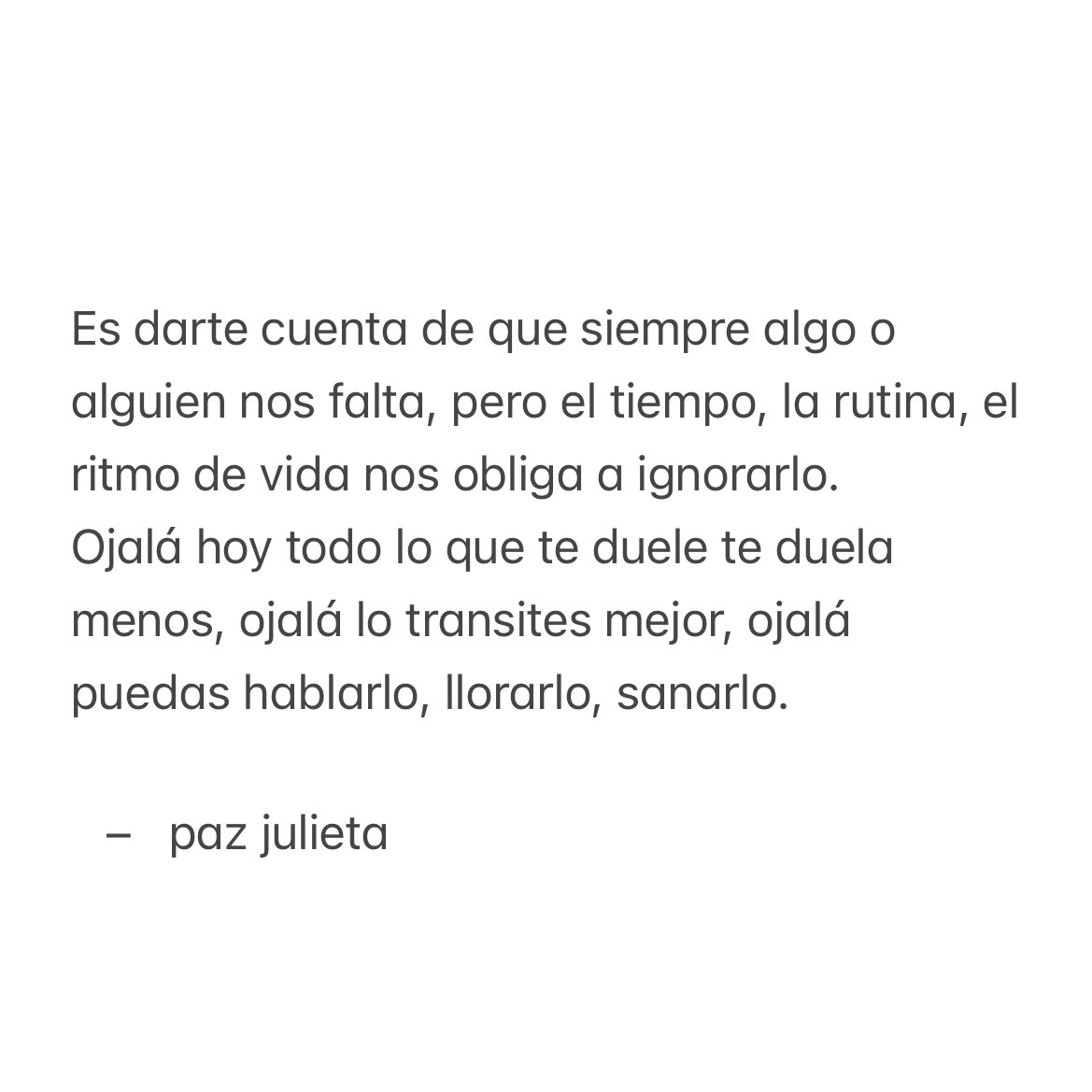 “Ojalá hoy puedas más que ayer”