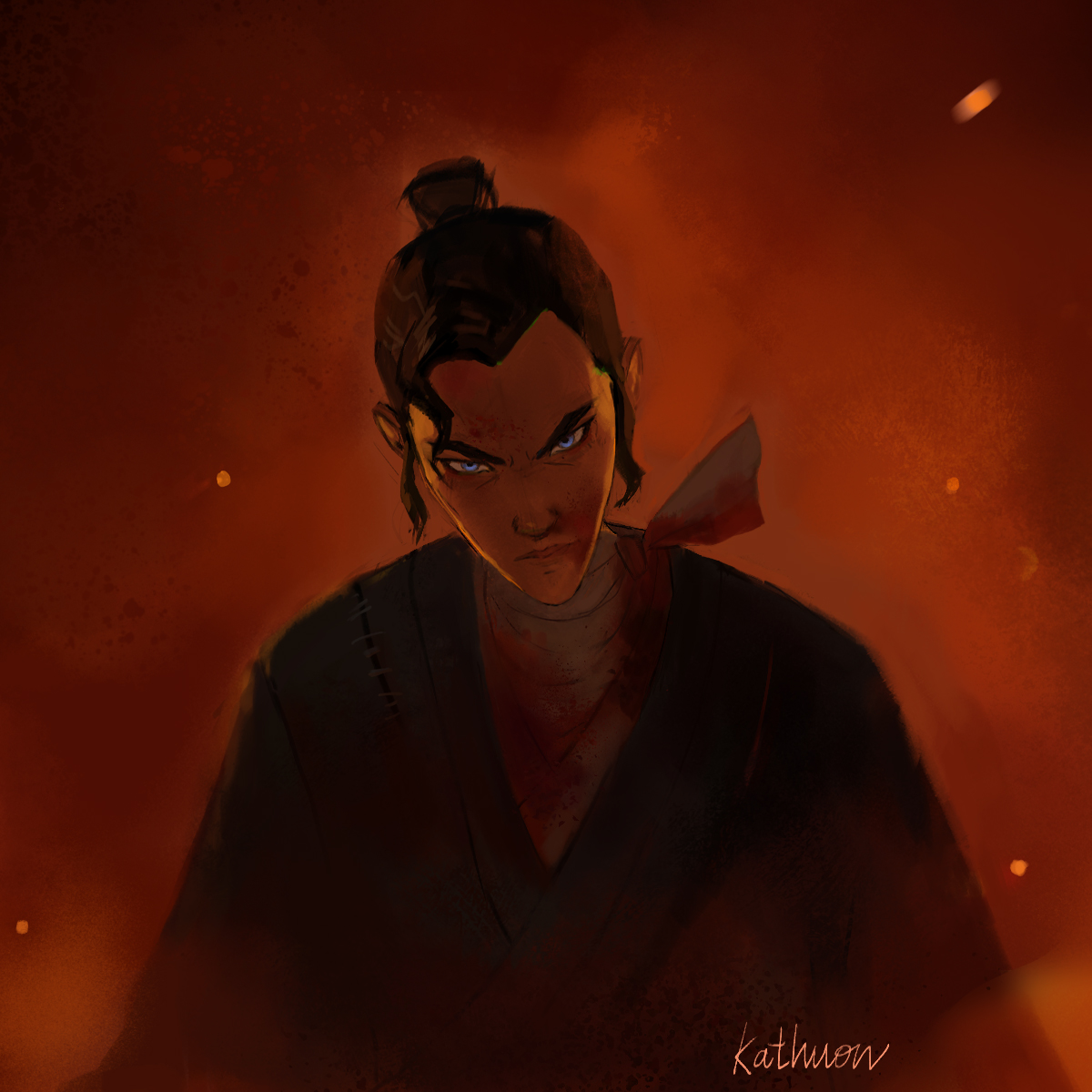 #Blueeyesamurai fanart of Mizu. I loved this scene from the finale. 🔥📷#mizu #art