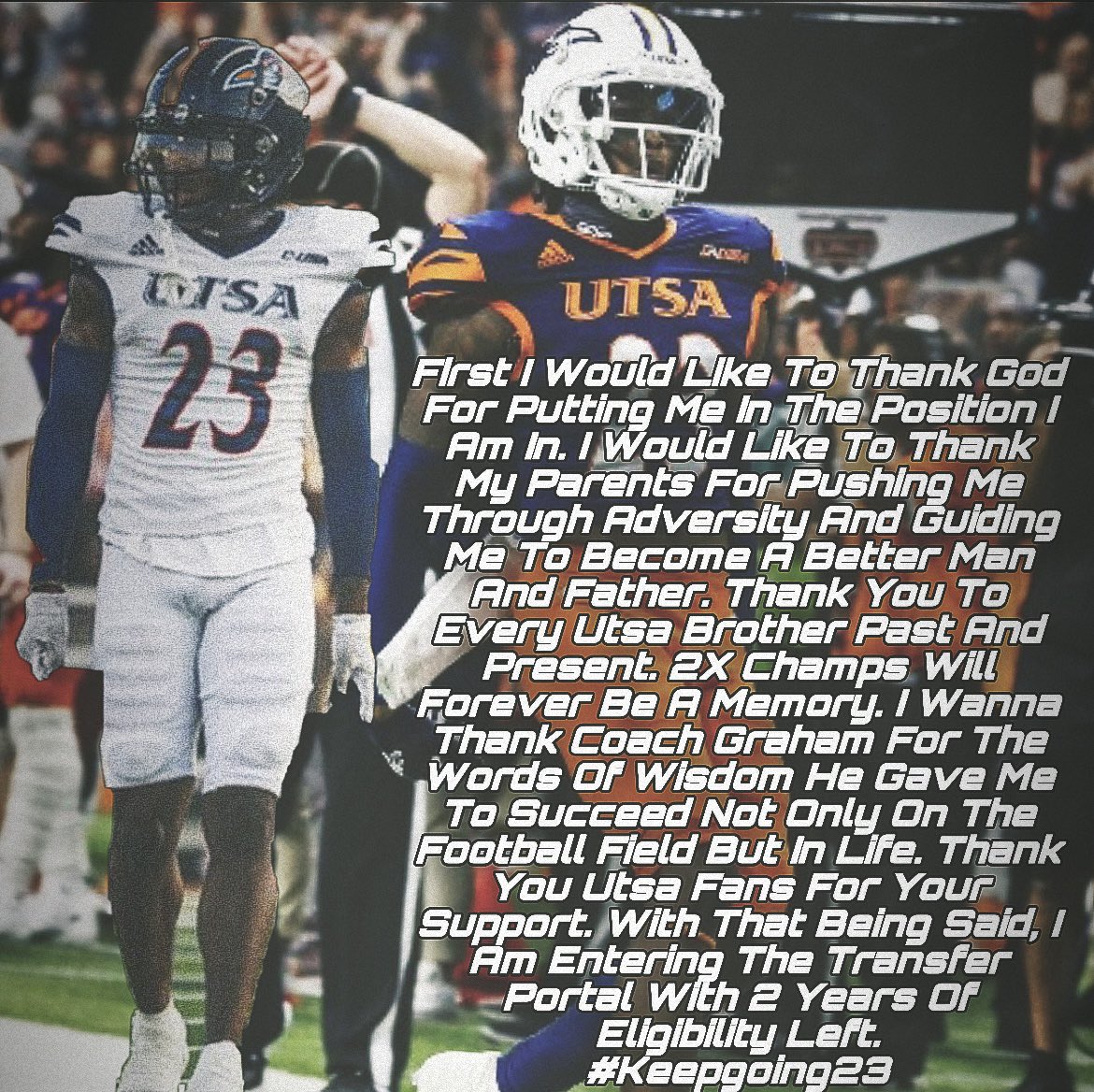 🚨Looking forward to the next chapter #Godplans 2 Years of eligibility left.