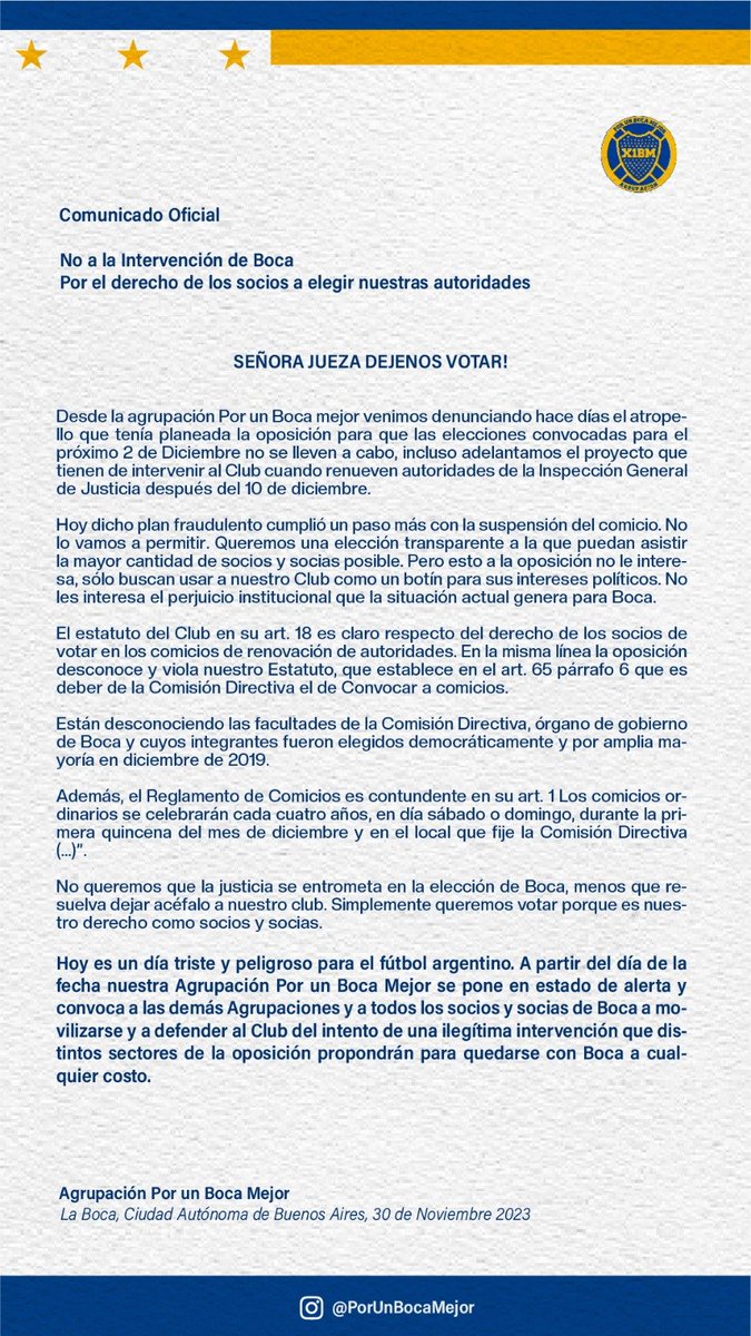 Por un Boca Mejor tweet media
