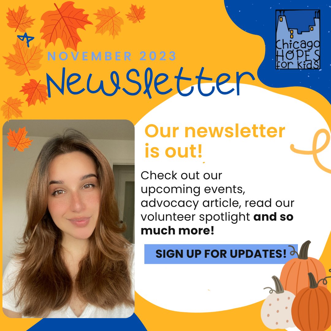 Our October newsletter is here! Read more about what's happening at HOPES and subscribe to future newsletters by visiting #LinkInBio #ChiHOPES