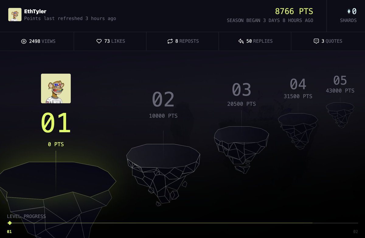 EthTyler's tweet image. Still level 1 😢 need some @Portalcoin love and I'll share it back!