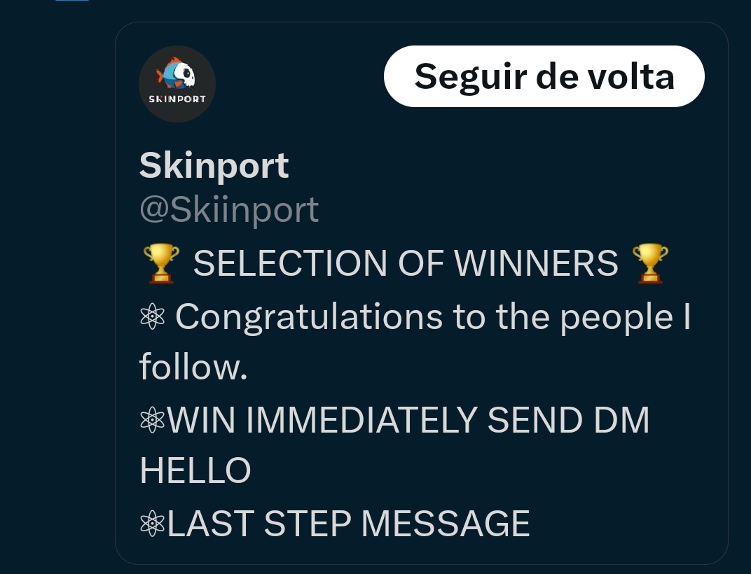skinswars's tweet photo. @Skinport @skinport and users, please let's mass report this looser ...
@skiiinport trying to SCAM https://t.co/YQjBlboU2l
