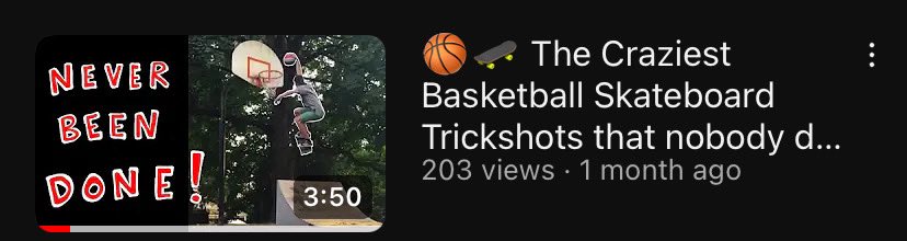 edenstrickshots's tweet image. YouTube video is now up! I’ll be posting more on YouTube regularly.  #trickshots #basketballtrickshots Better than #dudeperfect 

youtu.be/zrv0ODJUIns?