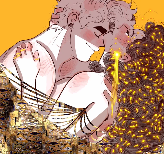 1 more day left A 50 pages of full color full bleed illustration book of Leon and Lili in my Klimt inspired series is up for preorder. An exclusive run with a print bundle :) get it while it's available.  Preorders close December 1 at 11:59pm 