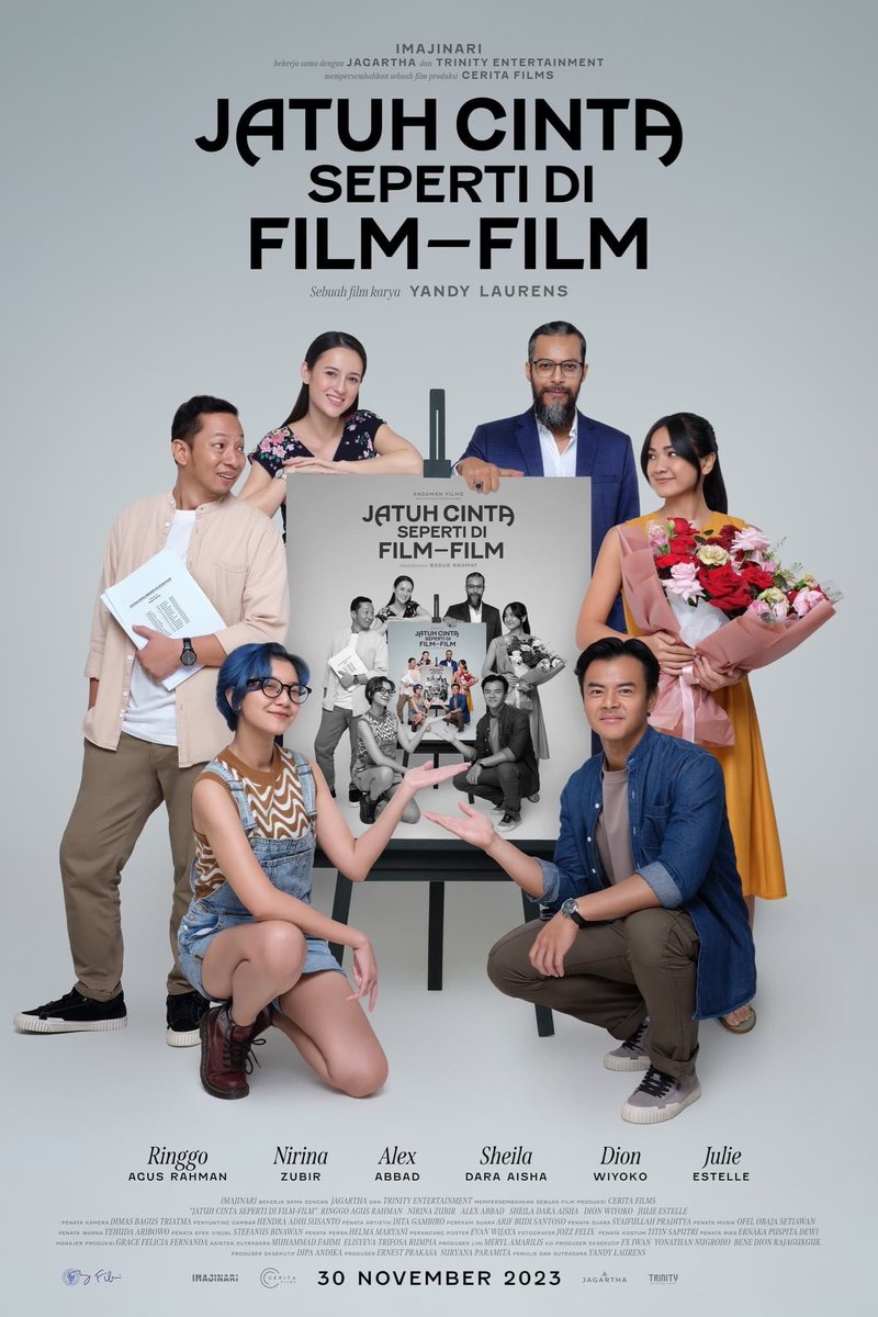 litrnt's tweet photo. Jatuh Cinta Seperti di Film-Film is a love letter to cinema and love itself, penned by @yandylaurens with equal parts sincerity and levity. It's an affectionate jibe at those who love cinema and the idea of love that's especially poignant for warga kreatif.
#JESEDEF #JCSDFF https://t.co/l31WF6avLu