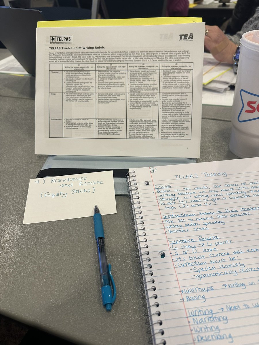 So grateful that I had the opportunity to attend the secondary TELPAS training this week! Lots of tools to add to my tool belt!