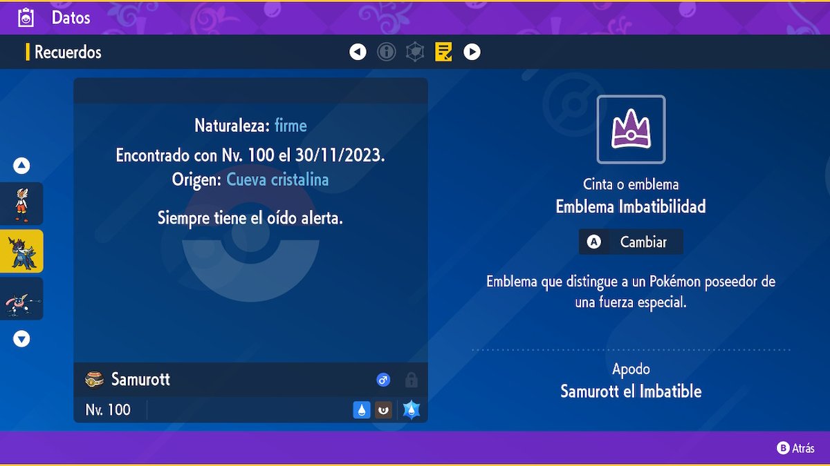 roloelrojo's tweet image. Por carrete no lo combatí la 1a semana. Mi Vaporeon con absorbe agua, agua fría y abrecaminos fue el mvp #samurottraid  #PokemonScarletViolet #NintendoSwitch