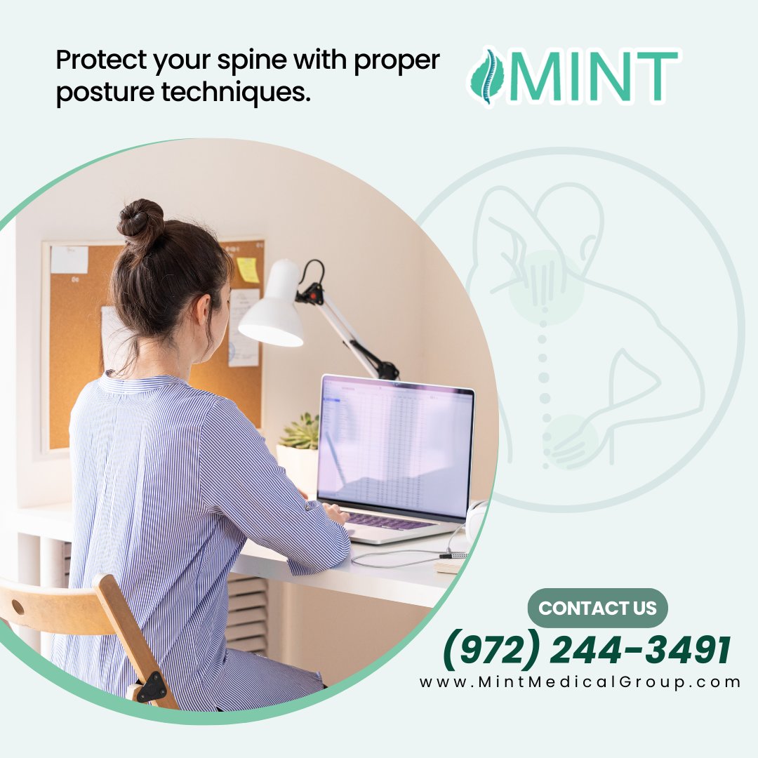 Improve your posture to protect your spine. Learn techniques at our Plano TX spine center. Contact (972) 244-3491 for personalized guidance. #PostureTips #SpineHealth