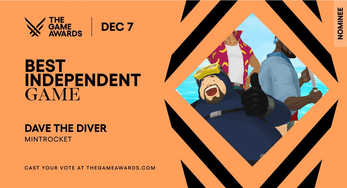 lucidun_d's tweet photo. Easy vote in Indie category! 
@DaveDiverGame https://t.co/bVNkLsZTMZ