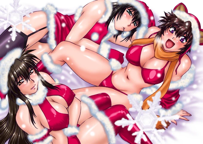 寒い朝です。そして12月です。もう今年が終わってしまうんですね。色々名残惜しい2023年です。画像は「彼女で満室」のイラスト。雪やと言うのに半裸なおかしな人たちです。全然12月ってイラスト描いてないんですよね。駄メーテルで黒騎士が冬コミ同人誌を作ってる絵ぐらいだw 