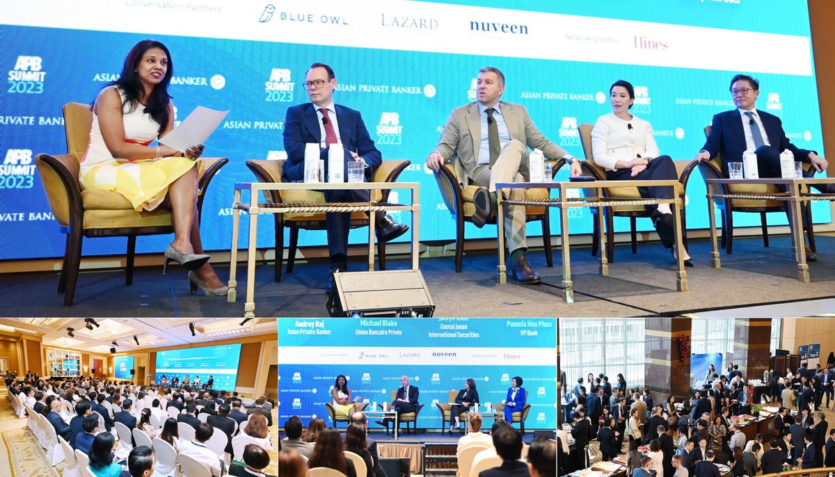 asianpvtbanker's tweet image. Asian Private Banker wrapped up its 2023 events calendar with its final live event held yesterday in Singapore.

Bookmark our events page bit.ly/480Vms5 or follow us on LinkedIn to stay up to date with our upcoming events.

#APBSummit #APBS2023