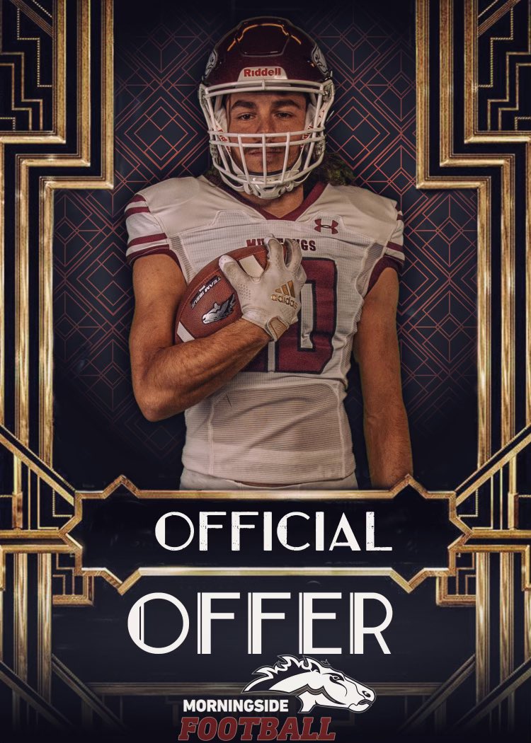 KaiBBaker's tweet photo. Extremely happy to announce that I’ve received an offer to play football for @MsideMustangs! Thanks @CoachCSilva @j_schlichte! https://t.co/F4rvDrBqRx