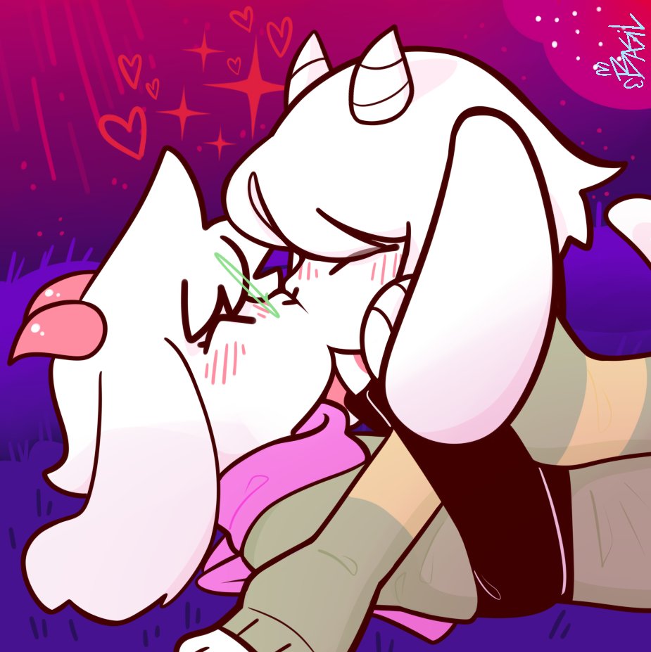 Goat Kris and Ralsei Kiss!