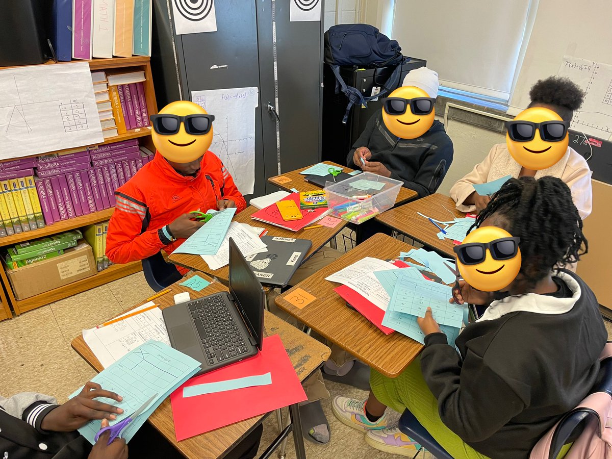 KempMath's tweet photo. Another day in #algebra means another cut and paste! @Seneca_High I try and make math as engaging as possible so I can reach all learners! @CMPunches44 @CounselorSeneca https://t.co/lRPW2ylBg0