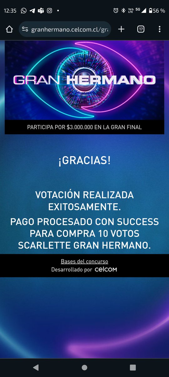 alonsoftchile's tweet photo. En la KameHouse (no hacemos sushi) votamos por la Scarcita #GranHermanoCHV https://t.co/csKhPlGaKc