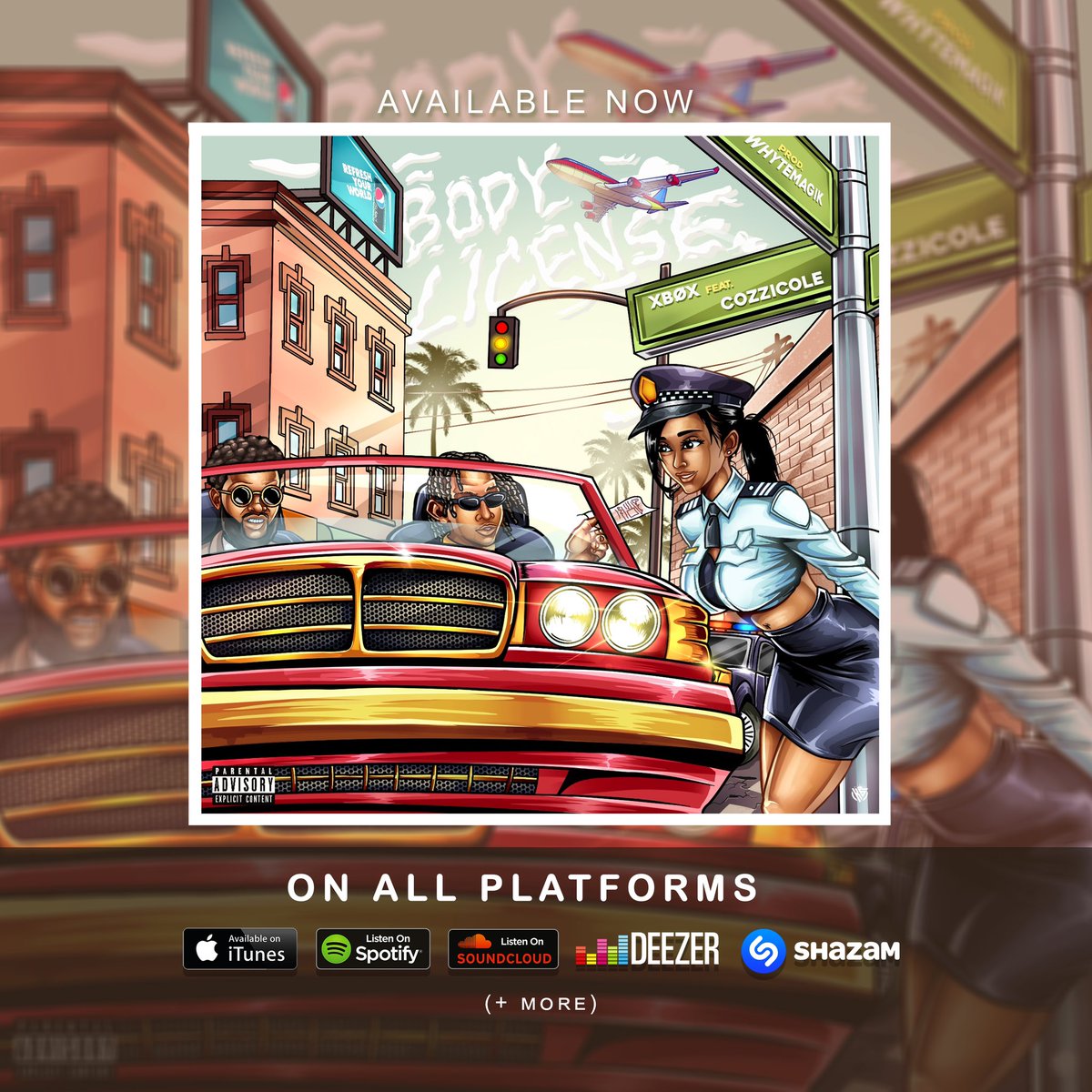 GuruvibesMusic's tweet photo. Listen & add Body License to playlist by @xb0xmusic feat. @cozzicole available on all platforms links on bio. Stream & Share
Composers: Anthony Njoku & Lucian Oguguo
Prod by @whytemagik
https://t.co/ik4AKJIj2l
#DistributedbyGuruvibesmusic #BodyLicense #Afrobeat #Altรฉ https://t.co/iY2d08HKDf
