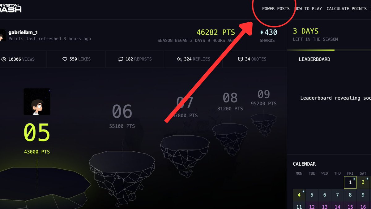 gabrielbm_1's tweet image. 🚨 ATTENTION! 🚨 @Portalcoin $Portal

🔴 To those who are struggling to get points! 😅

🔴 Be sure to check out the power posts on:
crystaldash.co

Go to: